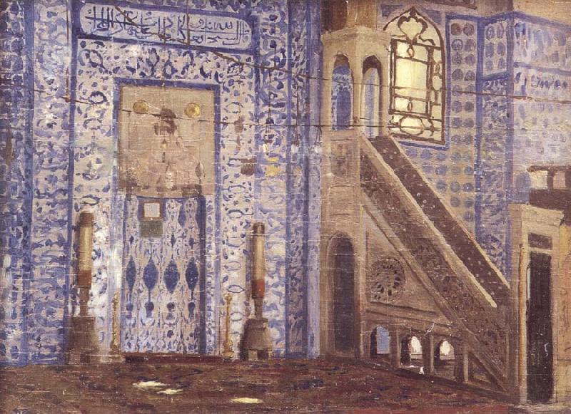 Jean-Leon Gerome Interior of a Mosque Spain oil painting art